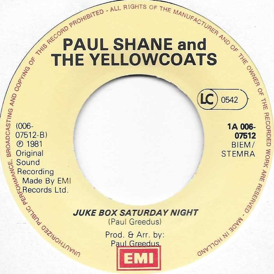 1A 006-07512 Holiday rock (Hi-de-hi) Paul Shane and the Yellowcoats from the BBC records and Tapes library Label